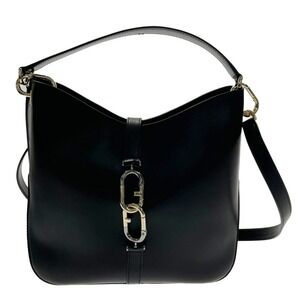 Furla Sirena Shoulder Bag Black Leather Pouch